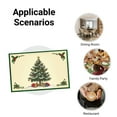 thumbnail image 5 of Jbralid Christmas Tree Holiday Table Mat Set of 8 for Home Kitchen Table Decor 12x18 inch, 5 of 5