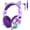 Cat Purple, variant on QearFun Kids Cat Ear Headphones with Cord for Girls with Mic, 85/94dB Safe Volume Limiter, Share Port, Foldable Sparkly Wired Headset for School, Travel, Tablet - Pink