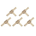 thumbnail image 1 of Conector De 3 Vías En Forma De T para Manguera De Púa De Latón 5mm Para Tubo De Aire De Gas Agua 5Pcs, 1 of 1