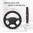 thumbnail image 5 of Goofa Breast Cancer Awareness (2) Pattern Elastic Stretch Steering Wheel Cover,Universal 15 inch, Microfiber Breathable Ice Silk, Anti-Slip, Odorless, Easy Carry, 5 of 8