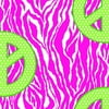 Creative Cuts Fleece 60" wide, 1.5 yard cut fabric, Peace Sign Print