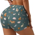 thumbnail image 1 of Fotbe Farm Animal Shorts Sin Costuras – Shorts Deportivos de Cintura Alta para Mujer, Elásticos para Gimnasio, Yoga, Running o Ciclismo-Medium, 1 of 8