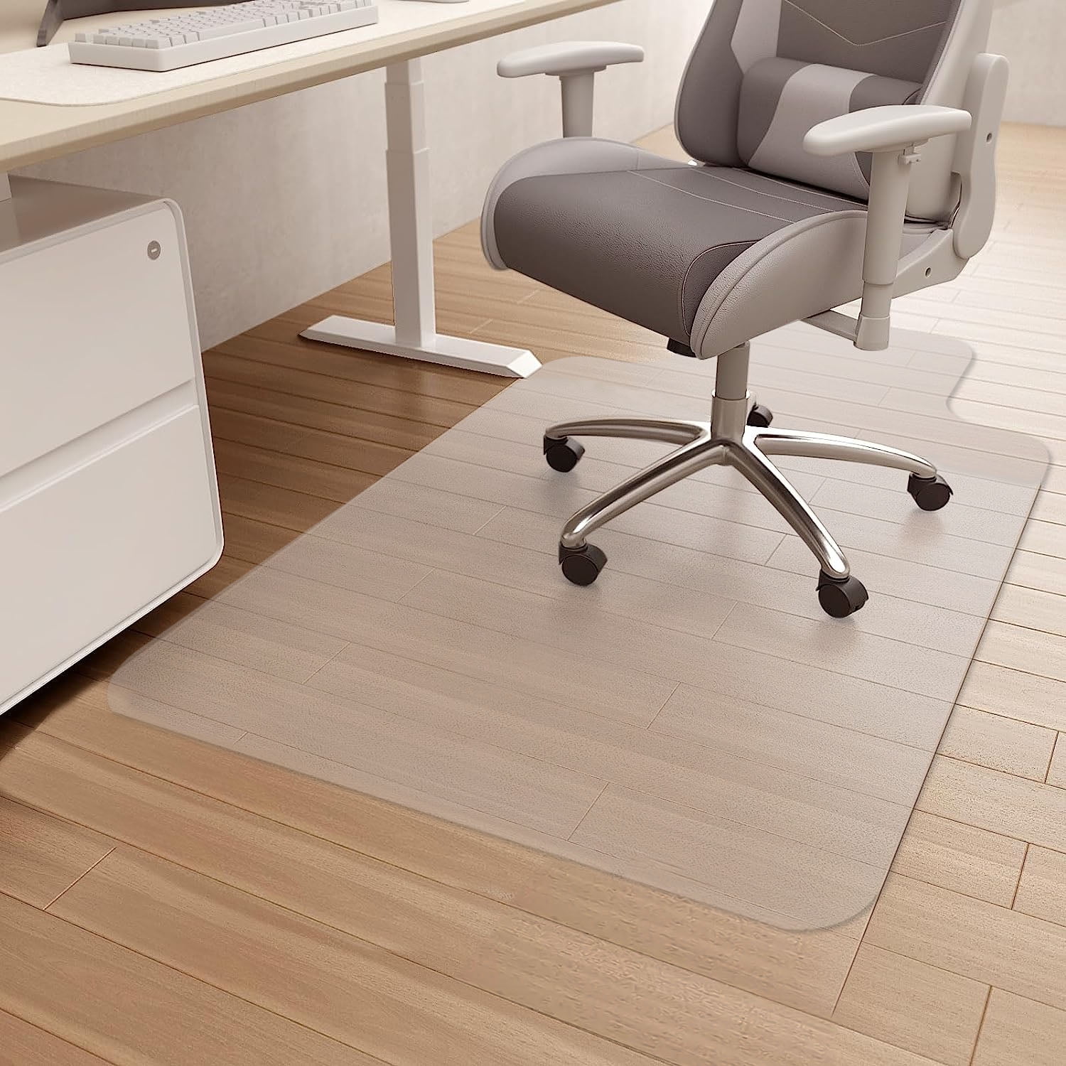 Sinfinate Office Chair Mat for Hardwood Floor, 36" x 48" Computer Desk