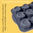 thumbnail image 6 of Silicone Heart Shaped Muffin Pan 12 Cup Non Stick Press Bottom Baking Tray for Cupcakes Chocolate Cakes and Egg Bites, 6 of 9