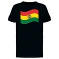 thumbnail image 1 of Bolivia Flag Wavy T-Shirt Men -Image by Shutterstock, Male Large, 1 of 2