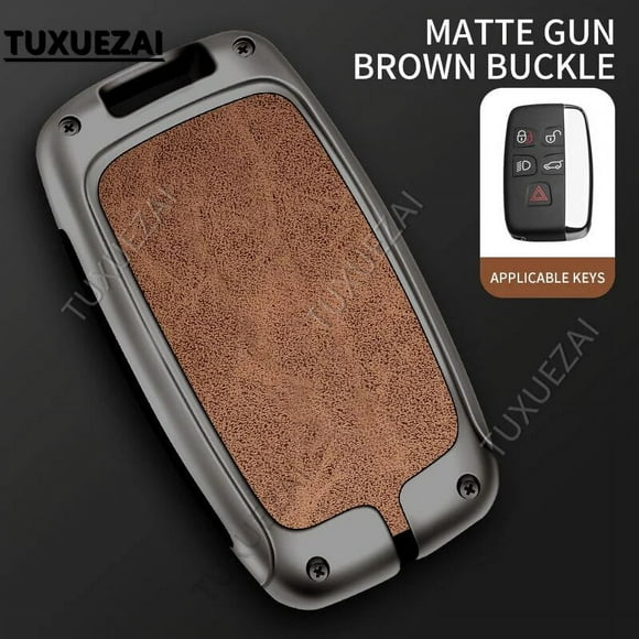 Zinc alloy+leather Car Key Cover Case Shell For Jaguar B buttons key case Case Velar Discovery 4 XJL XE XF XJ C-X16 Parts