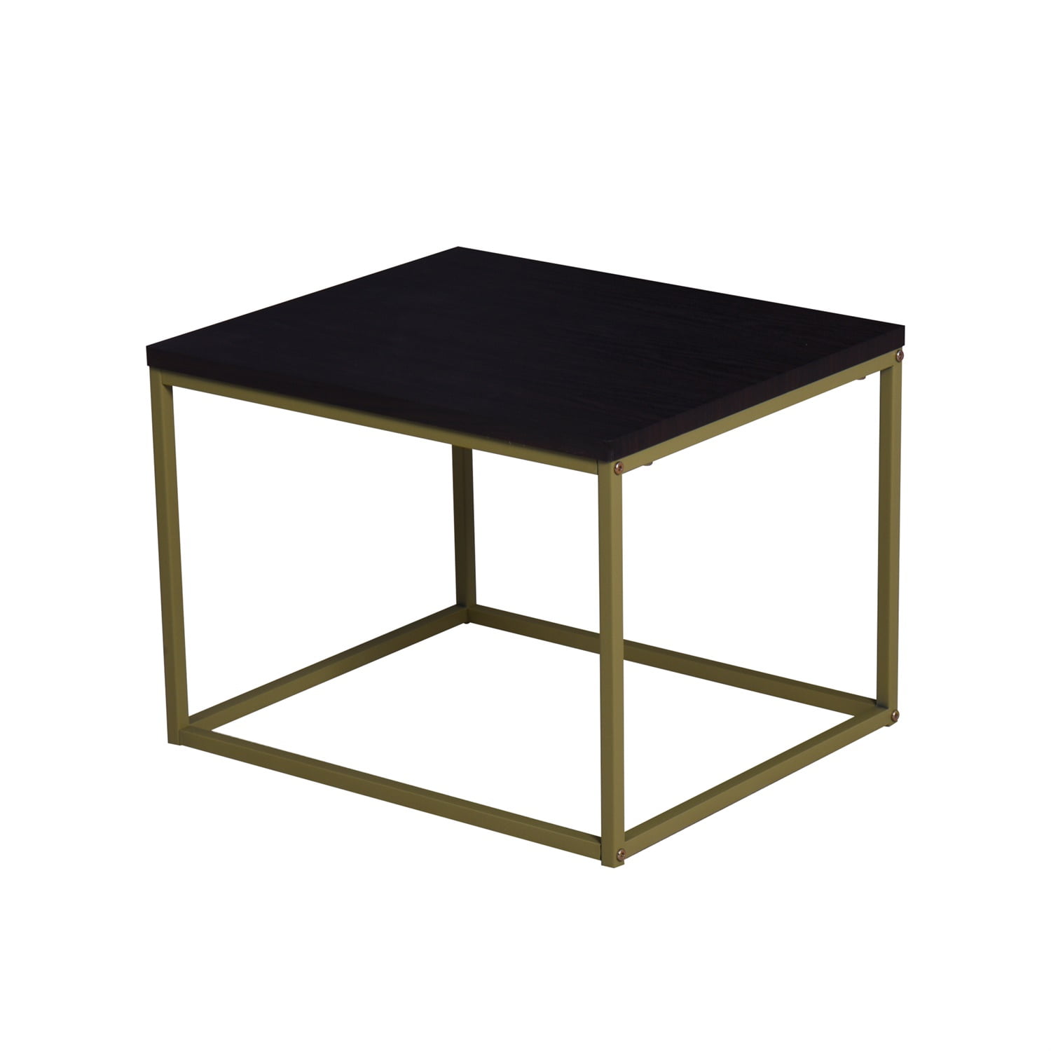Modern Sofa Side Table with Metal Frame, Living Room Coffee Table for Nesting Table