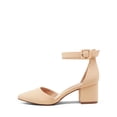 thumbnail image 4 of Zapatos de Tacón DREAM PAIRS ANNEE Nude con Tacones Gruesos de 5.7 cm Talla 9.5, 4 of 7