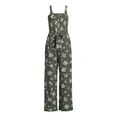 thumbnail image 5 of No Boundaries Juniors' Smocked Jumpsuit with Belt, 5 of 5