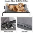 thumbnail image 6 of Large Elevated Cooling Dog Bed, Raised Pet Cot Beds for Large Dogs, Elevated Outdoor Dog Bed, Chew Proof Portable Cooling Pet Cot with Skid-Resistant Feet and Breathable Mesh, 6 of 12