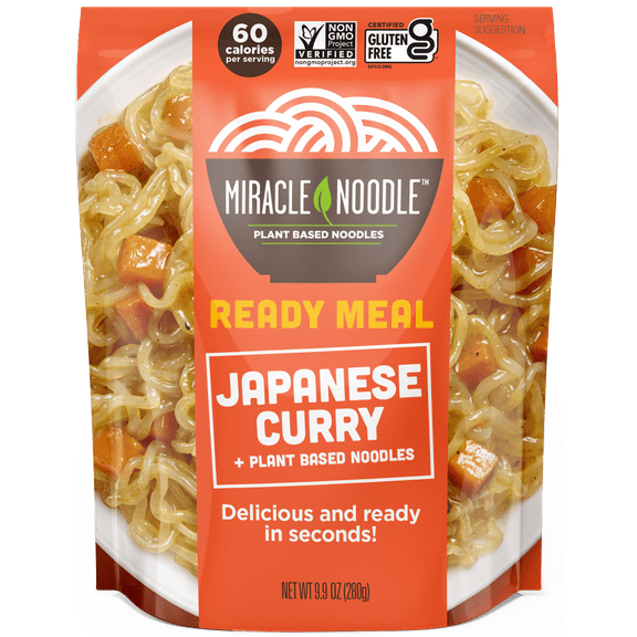 Miracle Noodle Ready to Eat Japanese Curry Noodles, 10 oz