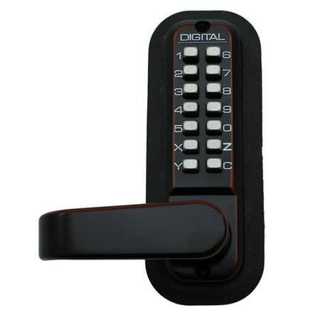 Lockey USA 2835 Passage Door Lever with Double Combination Mechanical Keyless Lock