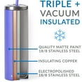 thumbnail image 2 of Cupture Stainless Steel Skinny Insulated Tumbler Cup with Lid and Reusable Straw - 16 oz (Bright Teal), 2 of 12