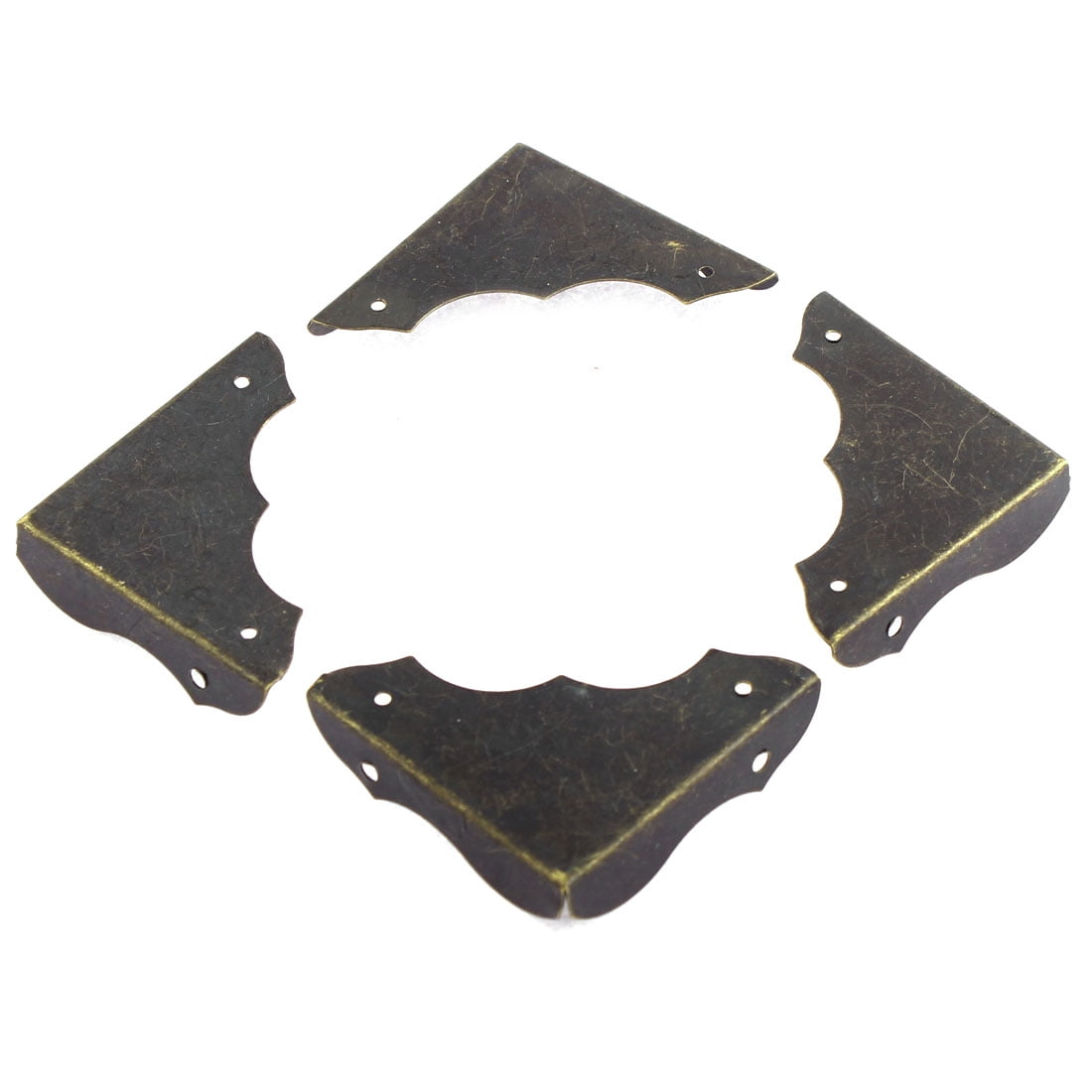 Unique Bargains Table Desk Metal Retro Corner Decorative Cover Unique Bargains Table Desk Metal Retro Corner Decorative Cover Protector Guard 4 Pcs