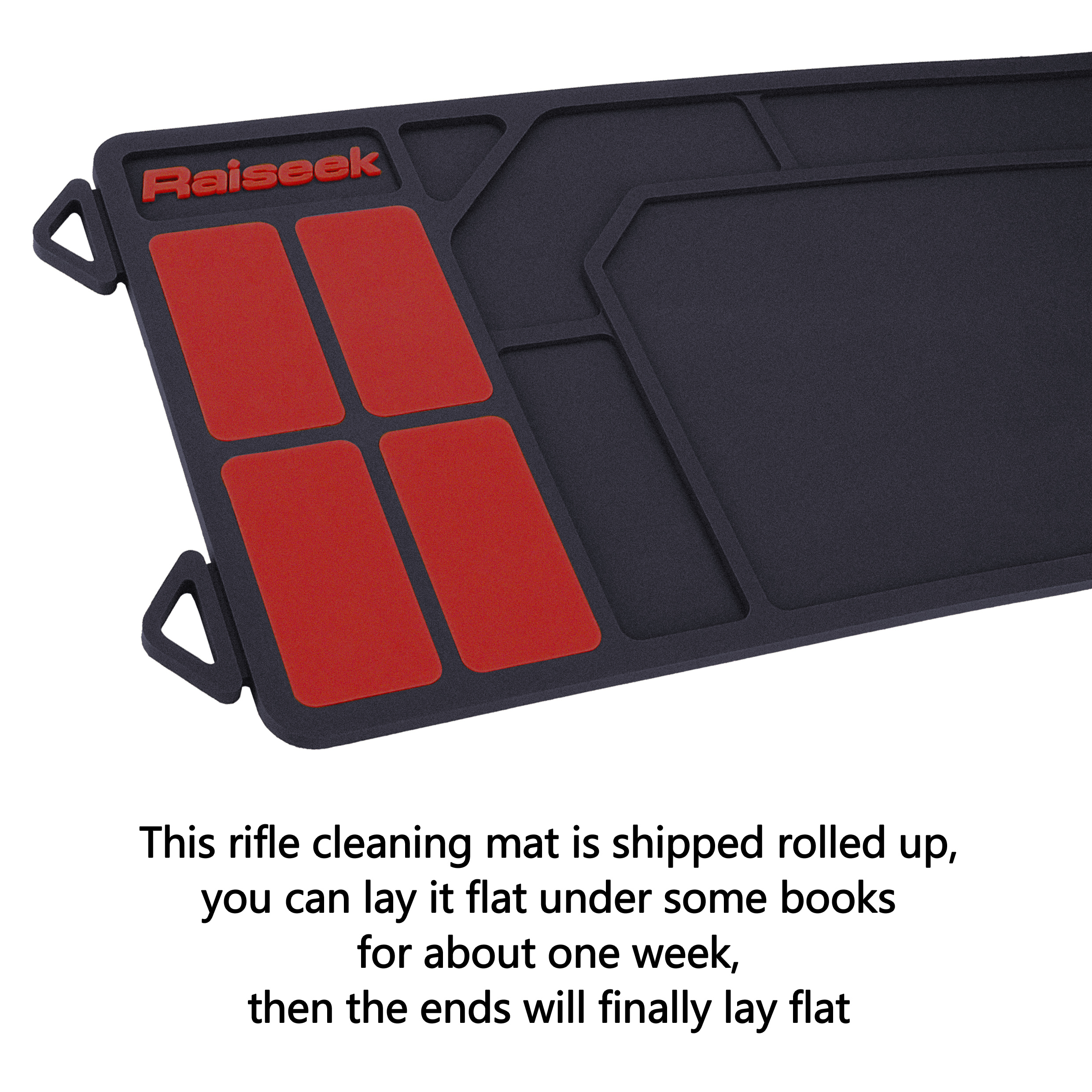 Cleaning Mat, Anti-Slip Magnetic Gun safe Maintenance Mat, Rubberized Repair Mat 36" x 10"