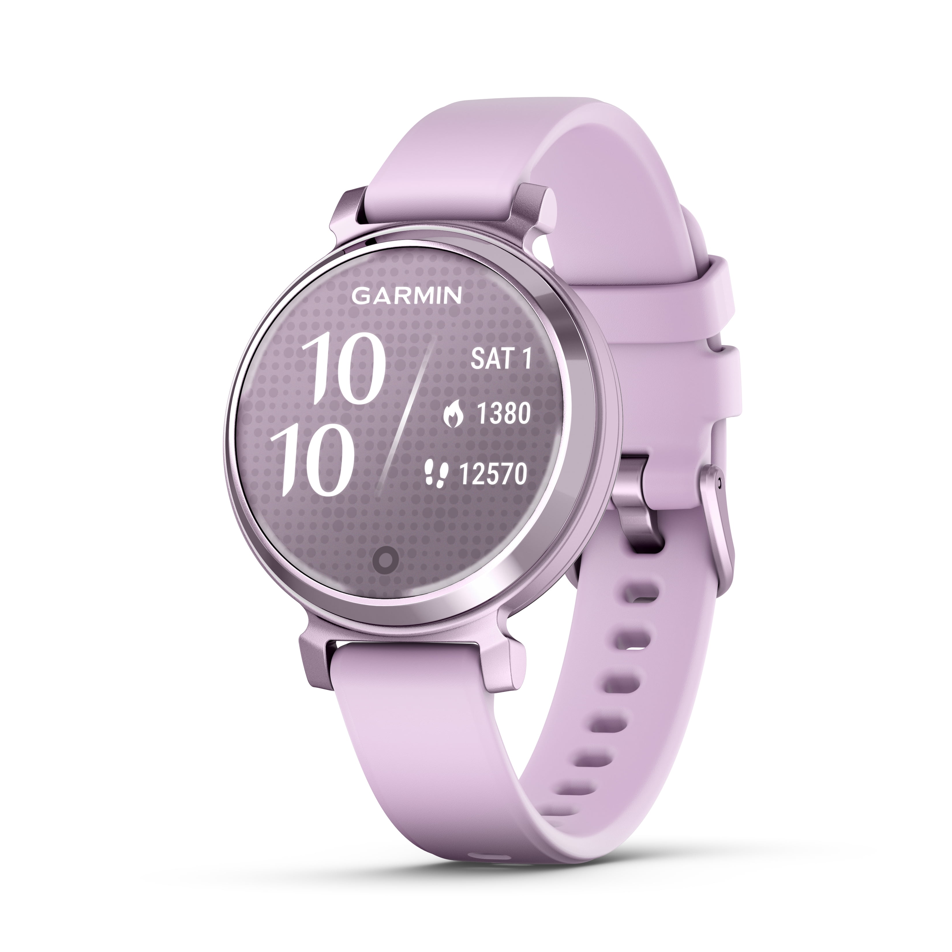 Garmin Lily™ Fitness Smartwatch, Rose Gold Bezel, Light Sand
