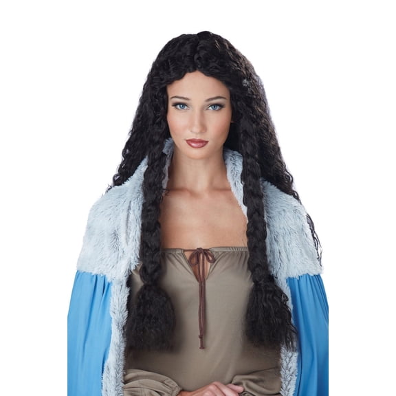 Viking Dark Brown Costume Wig