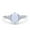 White Opa, variant on Co. Oval Art Deco Engagement Ring Simulated Aquamarine 925 Sterling Silver