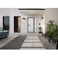 thumbnail image 4 of Front Exterior Prehung Metal-Plastic Door Frosted Glass / Manux 8102 Grey Ash / Side Window / Office Commercial and Residential Doors Entrance Patio Garage 42" x 80" Left-hand Inswing, 4 of 5