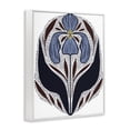 thumbnail image 3 of Stupell Industries Symmetrical Iris Pattern White Framed Giclee Art design by Hannah Beisang, 30 x 24, 3 of 8