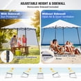 thumbnail image 4 of EAGLE PEAK Pop-up Compact Canopy Tent with Extended Eaves & Sidewall, Portable and Easy Setup Slant Leg Instant Shelter, 8x8 Base 7x7 Top, White, 4 of 9