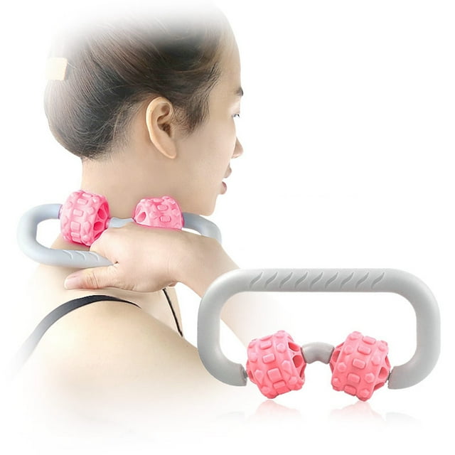 Muscle Roller 2-Wheel Handheld Muscle Relief Body Massage Roller Muscle Massager