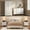 5-Piece-Queen-Beige-1, variant on Asofer 5 - Piece Bedroom Furniture Sets - Includes Queen Size Bed Frame with Headboard, 2 Nightstands with Charge Station, 7-Wide Drawer Dresser & Armoire Wardrobe, White