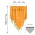 Zenghuiiii 3PC Solid Color Finished Curtain Curtain Drapery 51x24
