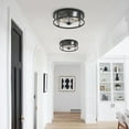thumbnail image 4 of Aiwen Gold Flush Mount Ceiling Lamp 2-Light Modern Ceiling Light Fixture for Bedroom Kitchen Hallway, 4 of 9