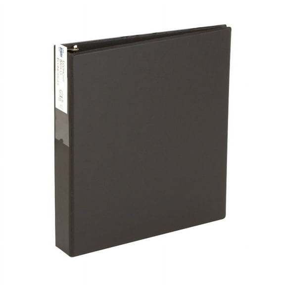 Avery Economy Binder, Label Holder, 1.5" Round Rings, 275-Sheet Capacity, Black (4401)
