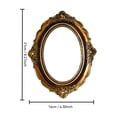 thumbnail image 3 of Gold Vintage Oval Wall Mirror Decor Ornate Gold Frame Mirror for Living Room Bedroom Entryway Office Gallery Wall Display, 3 of 6