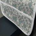 thumbnail image 3 of Geometric Microwave Oven Cover, Big Small Circles Pale Tones Lattice Pattern in Abstract Modern Art, Water Resistant Organizer with Pockets for Kitchen, 36" x 12", Pale Teal Beige, by Ambesonne, 3 of 4