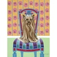 thumbnail image 2 of Vitaletti, Carolee 19x24 White Modern Wood Framed Museum Art Print Titled - Crown Princess Yorkie, 2 of 4