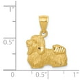 thumbnail image 4 of 14K Yellow Gold Charm Pendant 19 mm 16 Diamond-Cut Shih Tzu, 4 of 4