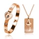 thumbnail image 1 of Set de pulsera y collar Uloveido SN300 para pareja, 1 of 6