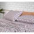 thumbnail image 3 of RUVANTI 100% Cotton King Size Sheets Set, 4 Pieces, Soft & Breathable Percale Weave Bedding, Deep Pocket 16", Hotel Standard, Crisp Cool Feel, Durable, Perfect Floral Bed Sheet, Hope, 3 of 8
