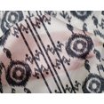 thumbnail image 4 of oneOone Silk Tabby Fabric Paisley|Stripe & Circle Ikat Print Fabric BTY 42 Inch Wide, 4 of 4