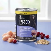 Pure Balance Pro + وصفة الدجاج طعام الكلب الرطب للأداء ، 12.5 أوقية يمكن