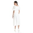 thumbnail image 3 of Vestido midi de manga abullonada Roman Fashion /Juvenil, 12515 (Blanco) blanco M, 3 of 6