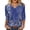 Blue, variant on yunLCZ Womens Long Sleeve Shirts Womens Tops 3/4 Length Sleeve Summer V Neck Shirts Casual Tunic Tops 2025 Womens Long Sleeve Shirts