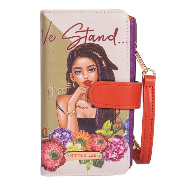 Cartera Marca Nicole Lee portacelular Together We Stand Nicole Lee Trifold Phone Case