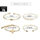 thumbnail image 5 of Apertura Hoja Nudo Oro Vintage Brazalete Pulsera Hermosas 4Pc Pulseras, 5 of 8
