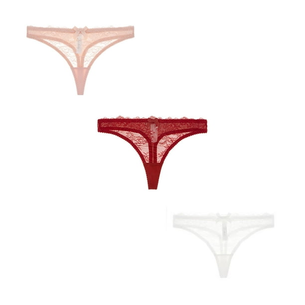 Varsbaby Thongs for Women See Through Thong Underwear Women 3 Pack 