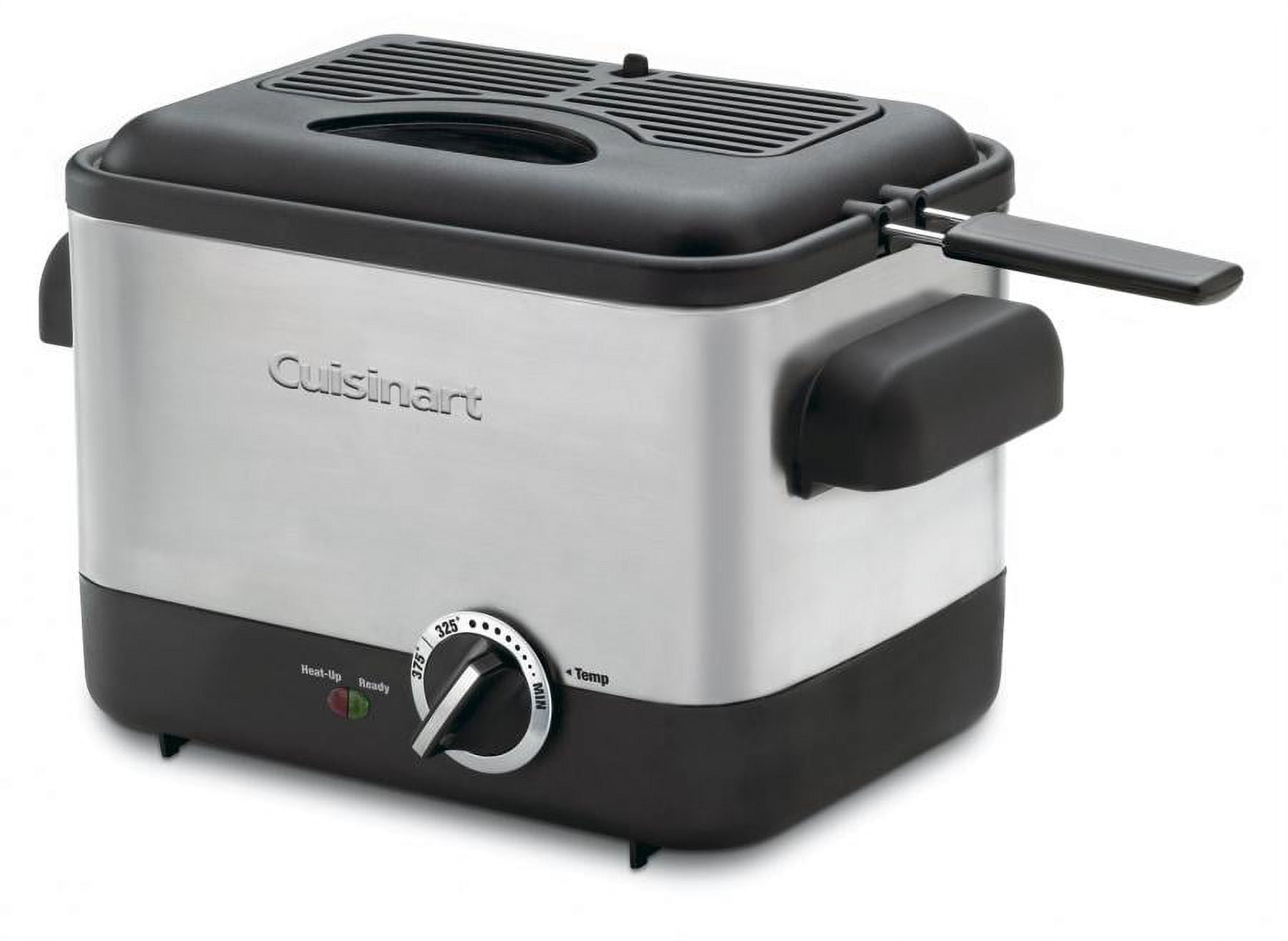 Cuisinart Compact Deep Fryer 1.1L Electric Deep Fryer, Stainless Steel