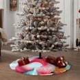 thumbnail image 4 of Xecao Tropical Flamingo Pool Float Pattern Christmas Tree Skirt Round Xmas Tree Mat Base Cover for Holiday Home Decorations-30", 4 of 6