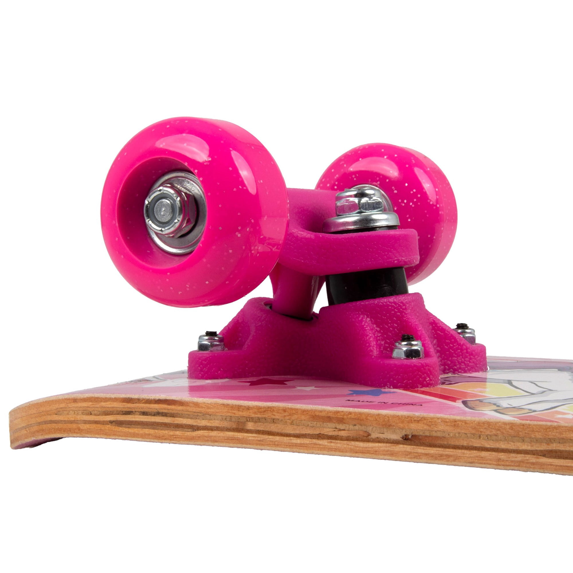 Ozbozz: 17" Skateboard - Unicorn - Heavy-Duty Flashing Wheels, Anti-Slip Grip, Smooth-Ride Bearings, Wooden Deck, Outdoor Ride-On Toy, Kids Ages 3+