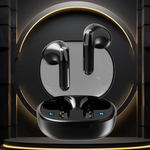Earphone wireless, Hwkond Wireless Earbuds Mini Ear Buds Bluetooth Headphones 5.3 Bluetooth Headsets Light-Weight Earphones With Microphone & Charging Case Display, Black, Up To 60% Off