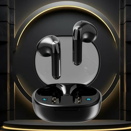 Earphone wireless Hwkond Wireless Earbuds Mini Ear Buds Bluetooth Headphones 5.3 Bluetooth Headsets Light-Weight Earphones With Microphone & Charging Case Display Black Up To 60% Off