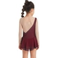 thumbnail image 2 of YEAHDOR Kids Girls Mesh Long Sleeve Chiffon Ballet Leotard Figure Ice Skating Dance Dress, 2 of 7