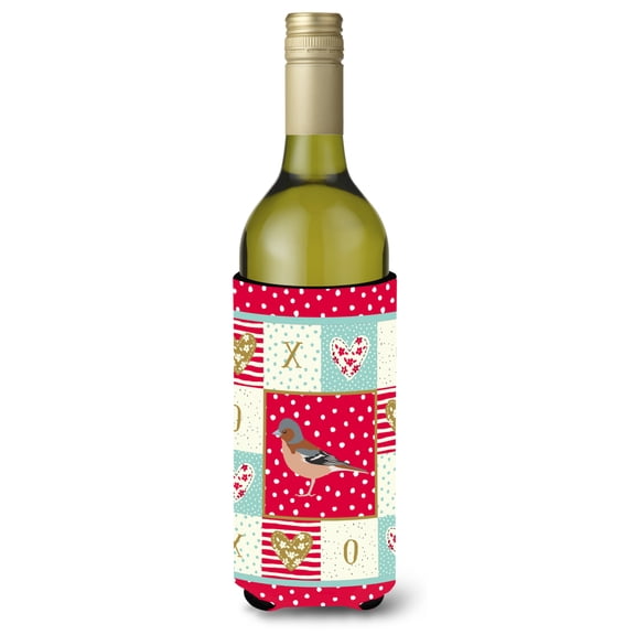 Carolines Treasures CK5511LITERK Finch Love Wine Bottle Hugger  Wine Bottle multicolor